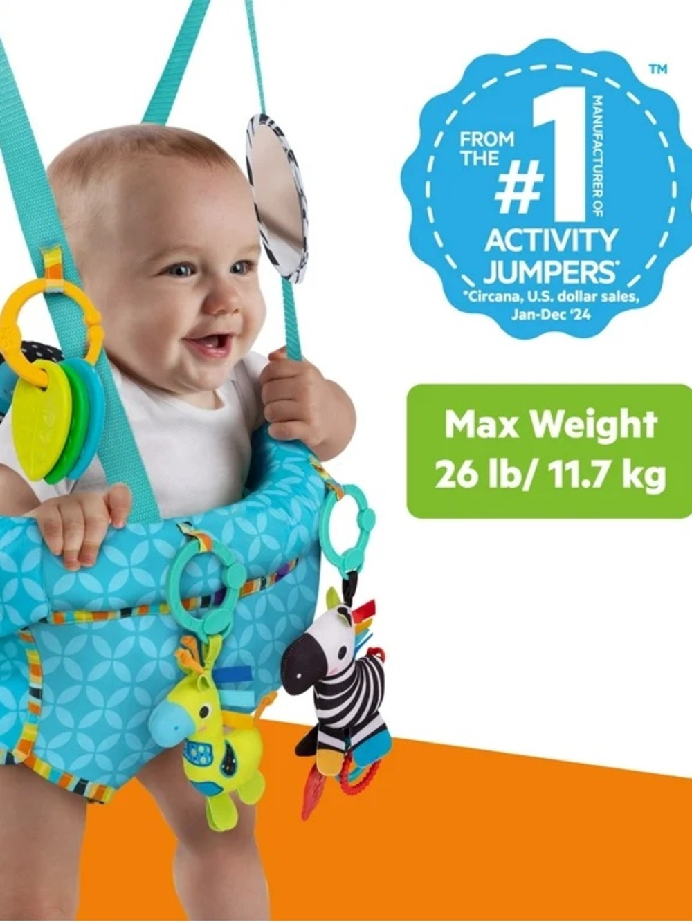 Bright Starts Baby Jumper with Toys